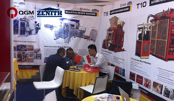 Mesin Blok QGM ZENITH pada Pameran Bahan Bangunan Internasional Indonesia ke-14